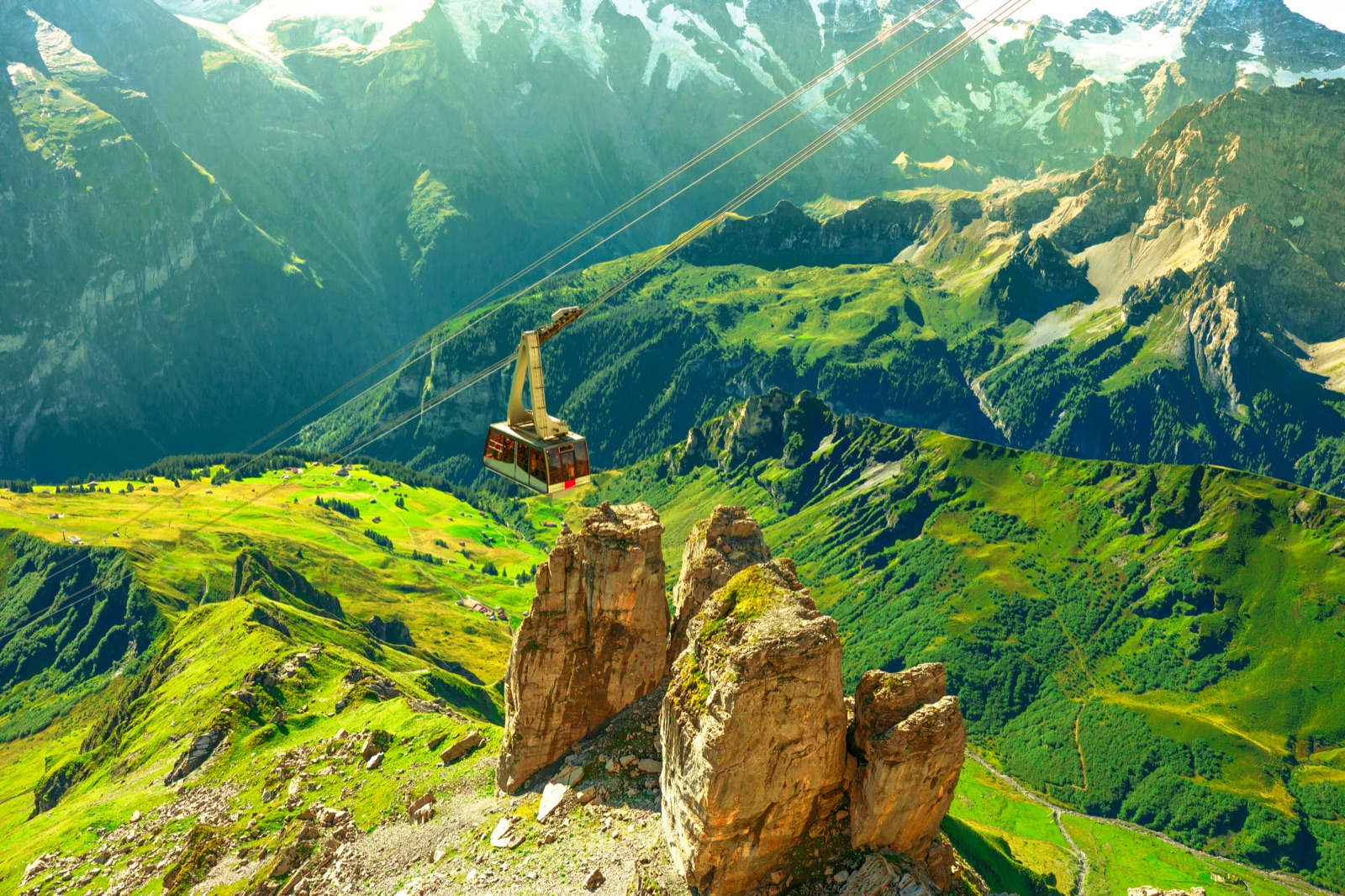 Murren birg cable car